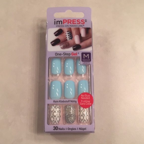 3 Sets ImPRESS Press-On Manicure In Medium Length - Picture 6 of 8